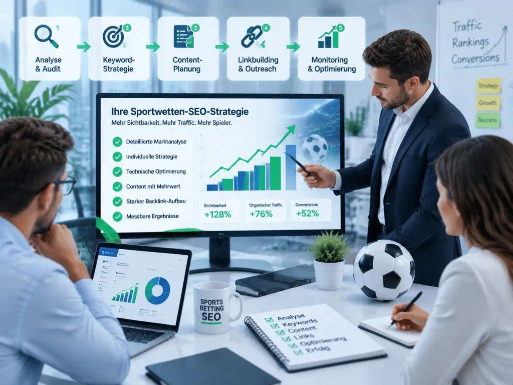 This is how we develop your sports betting SEO strategy