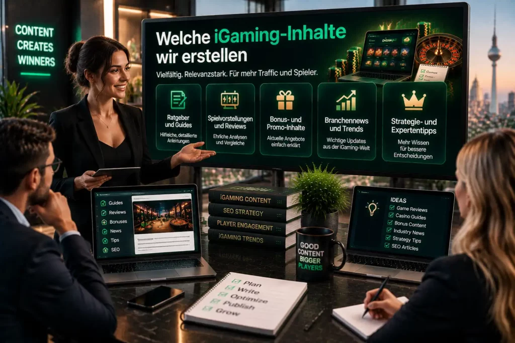 Welche iGaming-Inhalte wir erstellen