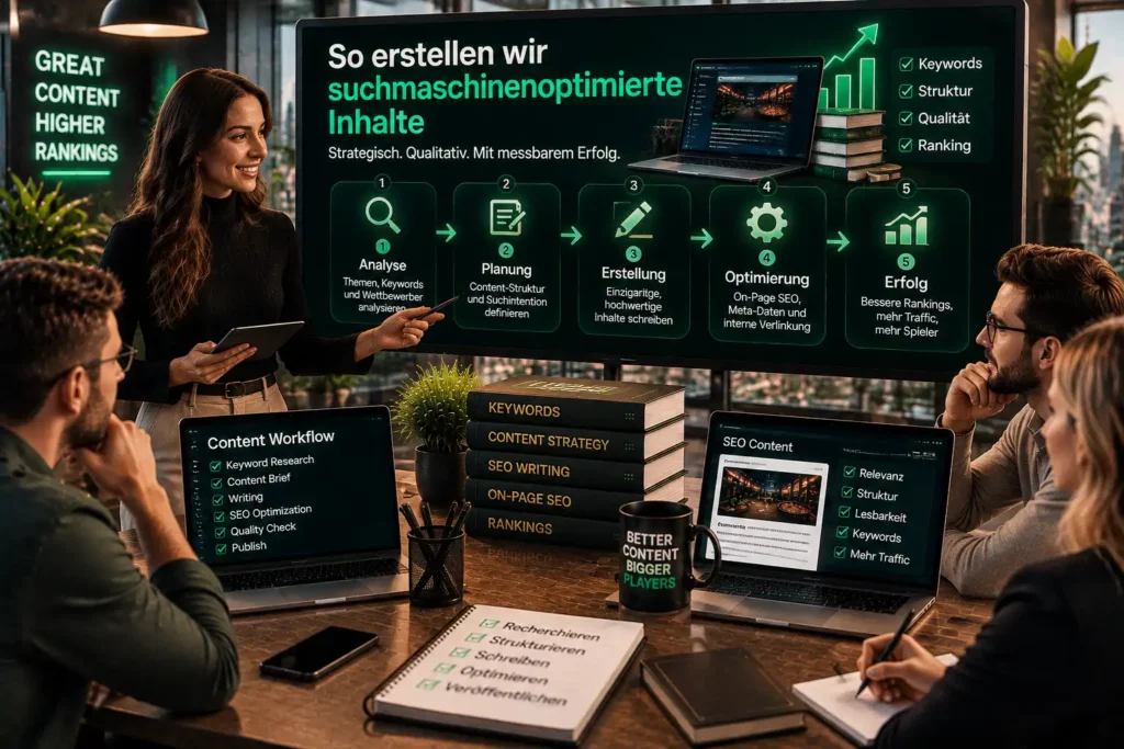 So erstellen wir suchmaschinenoptimierte Inhalte