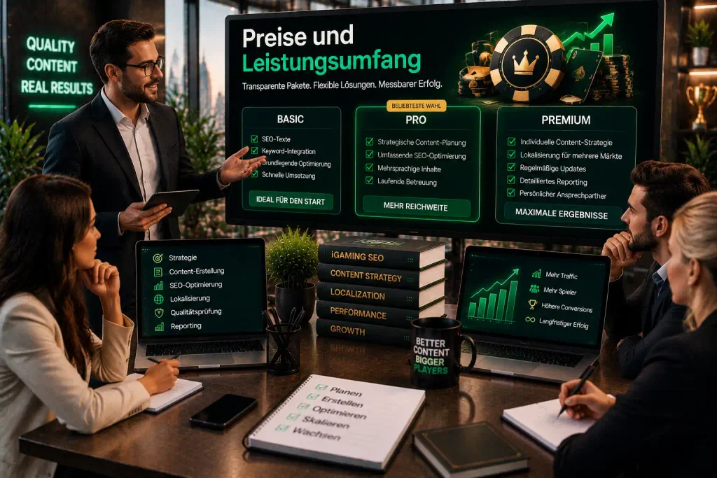 Preise und Leistungsumfang