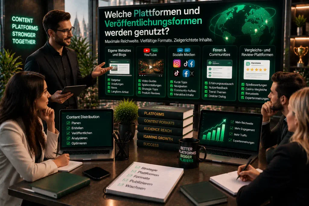 Welche Plattformen und Veröffentlichungsformen werden genutzt?