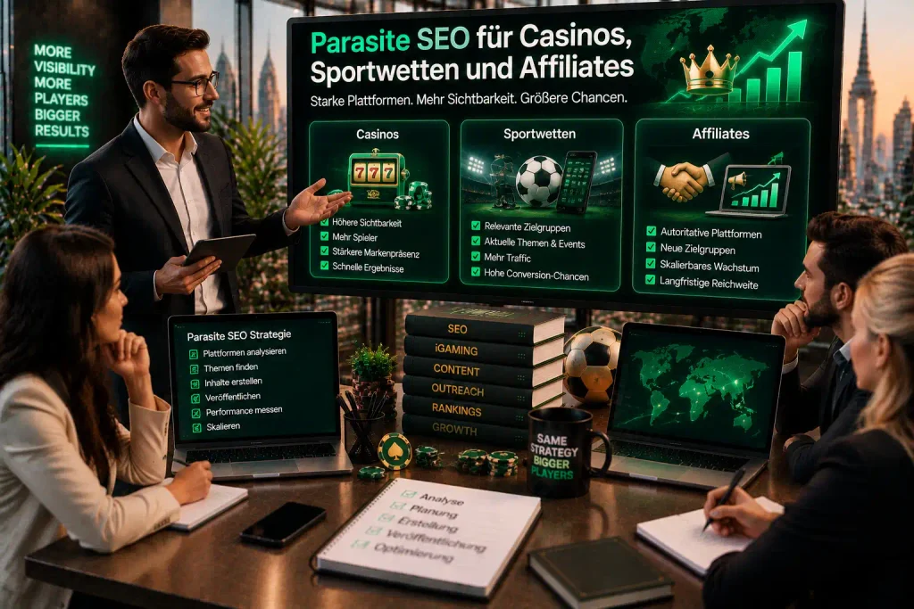 Parasite SEO für Casinos, Sportwetten und Affiliates