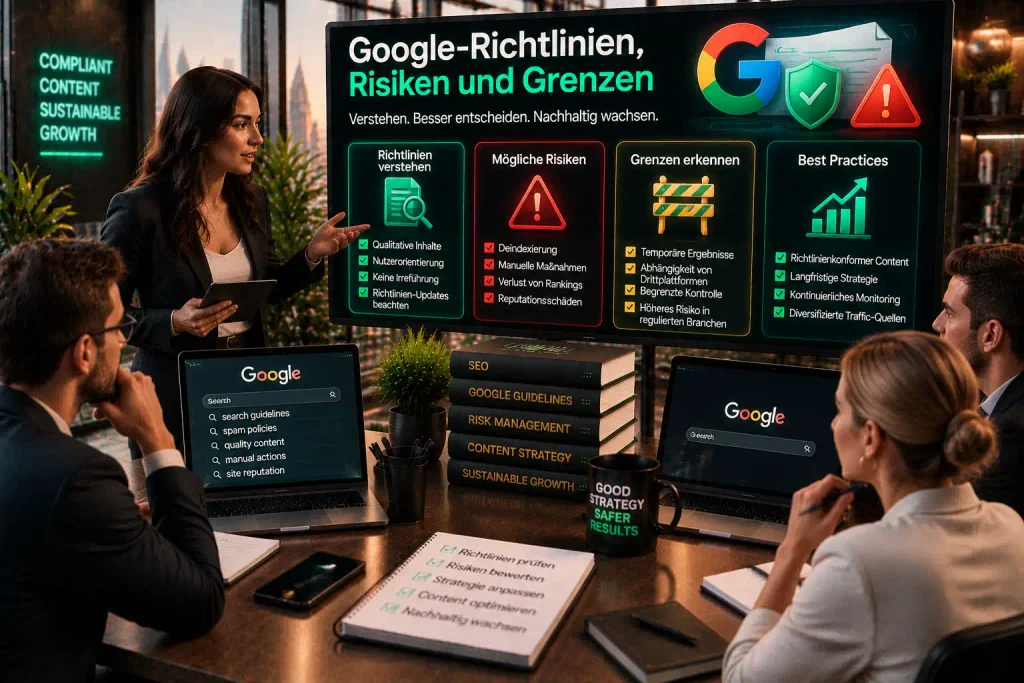 Google-Richtlinien, Risiken und Grenzen